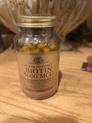 Solgar Biotin 5000 mcg 100 Vegetable Capsules