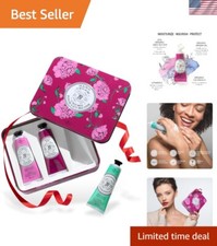 Luxury Organic Hand Cream Gift Set - Travel Size for Dry Hands with Shea Butter