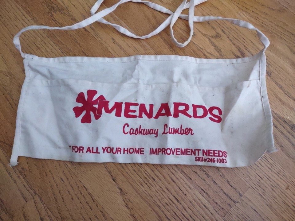 Vintage Menards Cashway Lumber Roofing Nail Apron Eau Claire Wisconsin eBay