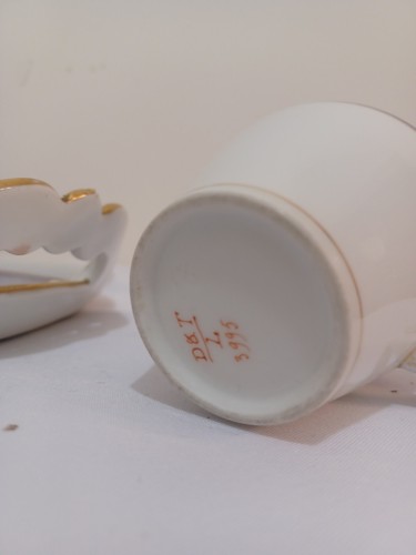 Antique Demartial &Tallandier of Limoges Porcelain Blue And White Tea Set C.1880 - Picture 9 of 24