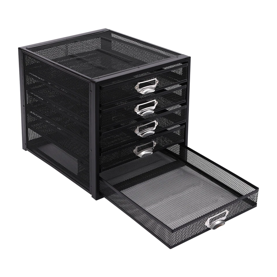 Desk Organizer with Organizer, Multifunction Paper Sorter File Stan - Image 2 of 4