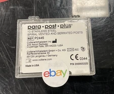 Coltene Whaledent P2445 ParaPost Plus Stainless Steel Spiral Posts 10/Pk Dental