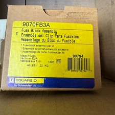 SQUARE D 9070FB3A FUSE BLOCK ASSEMBLY TRANSFORMER 1 3 CLIPS NEW READY