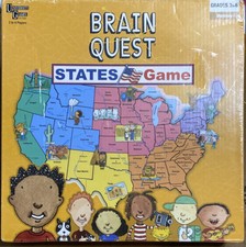 Brain Quest States Memory Game Grades 3 - 6 New Sealed Very Good Learning Game