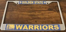 Golden State Warriors Booster License Plate Frame Metal