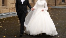 Gelinlik Tesettür Hijab Kleid Brautkleid