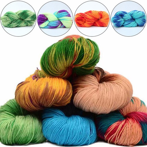 50g Crochet Cotton Blend Yarn Baby Scarf Knitting Wool DIY Crafts Weaving Thread - Picture 4 of 47