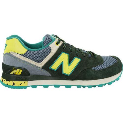 abeja abrelatas Inspección Entrenadores para mujer NEW BALANCE 574 verde oscuro WL574TSZ | eBay