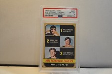 1972  opc nhl scoring leaders hockey card #280 bobby orr/Esposito/ratelle