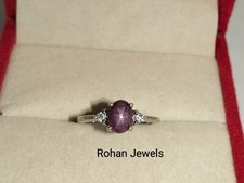 100 Natural Ruby Star Ring 925 Sterling Silver Ring Women's Ring Gift Ruby Ring