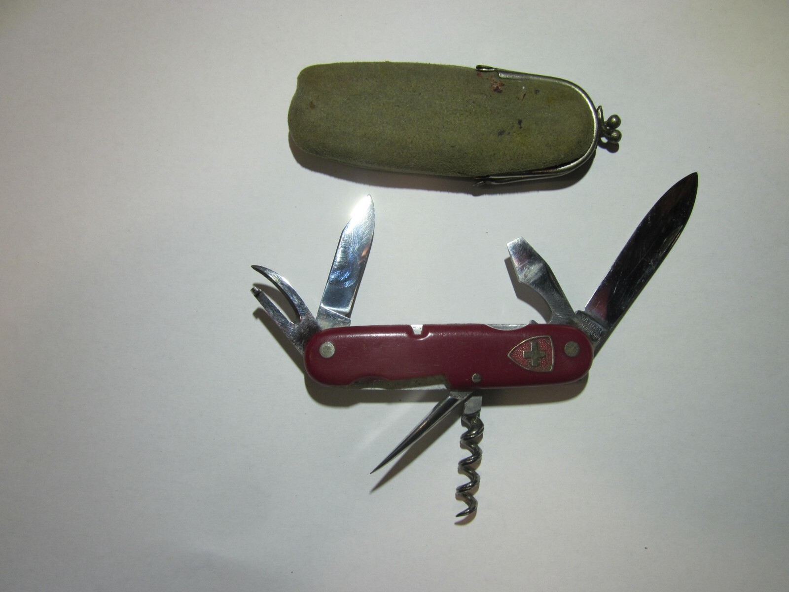 Cuchillo suizo Wengerinox Wenger Suiza 1960 Old Cross Sackmesser Couteau