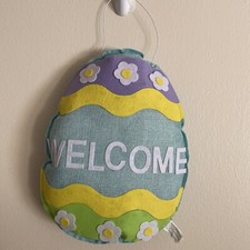 Plush egg hanging decor