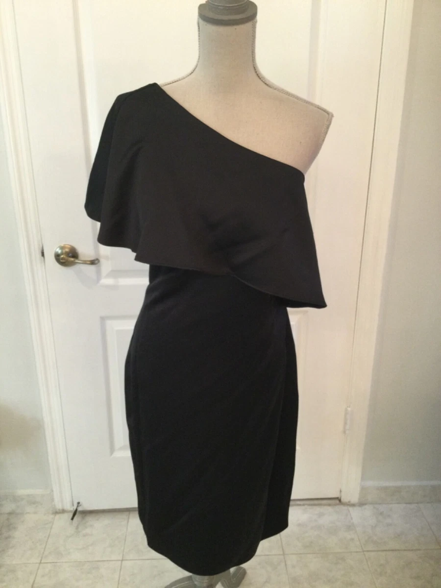 Lauren Ralph Lauren Women s Black One Shoulder Dress Size 16 NWT
