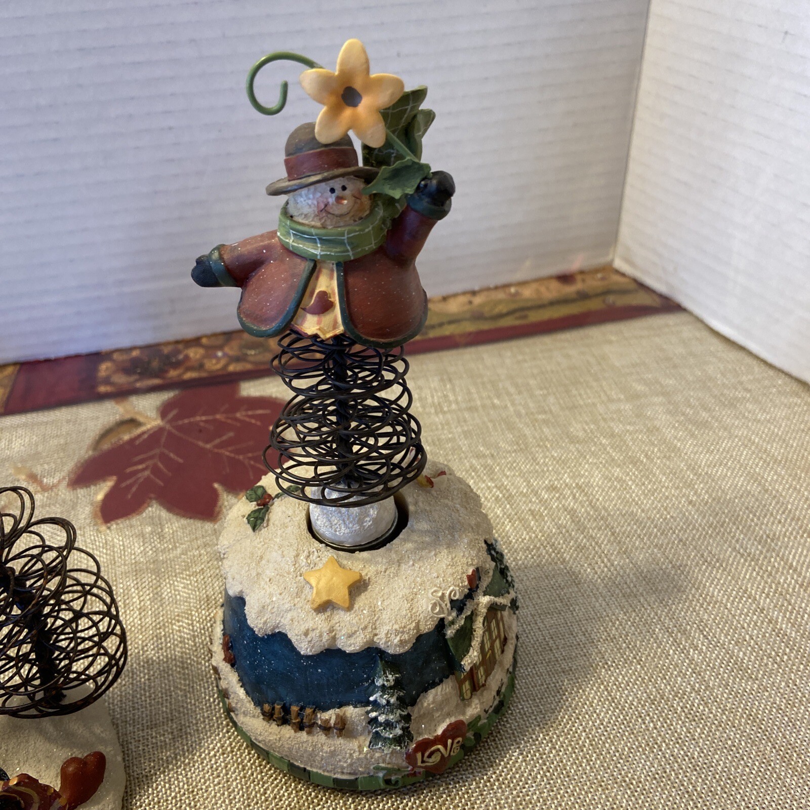 Crazy Mountain 2 Exclusive Christmas Snowman With Flickering Fire Lamp& Music