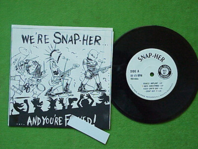 ''We[re Snap-Her and your ...'' 1995 Collectible 45 Vinyl Mint/M Female Punk Band