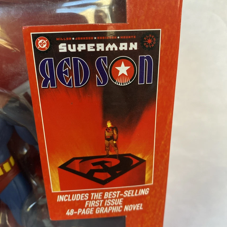 DC DIRECT ELSEWORLDS RED SON ACTION FIGURE BOX SET NOVO - Imagem 4 de 4