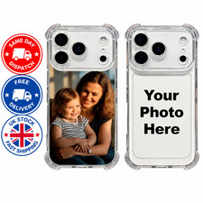 Custom Photo Phone Case Personalised Picture Cover For iPhone 17 16 15 14 13 12