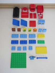 LEGO Duplo 3299 Scrambler & Dizzy & 3596 Mack & Pilchard Bob the Builder Used