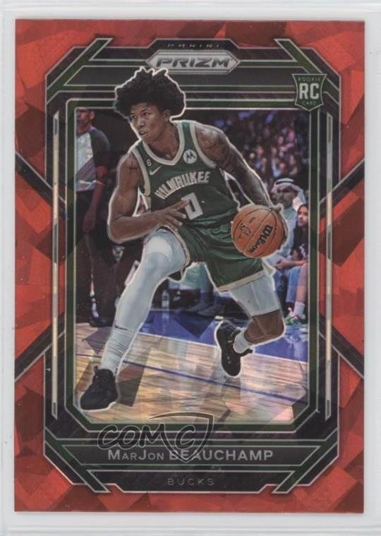 2022-23 Panini Prizm Red Ice Prizm MarJon Beauchamp #268 3a3