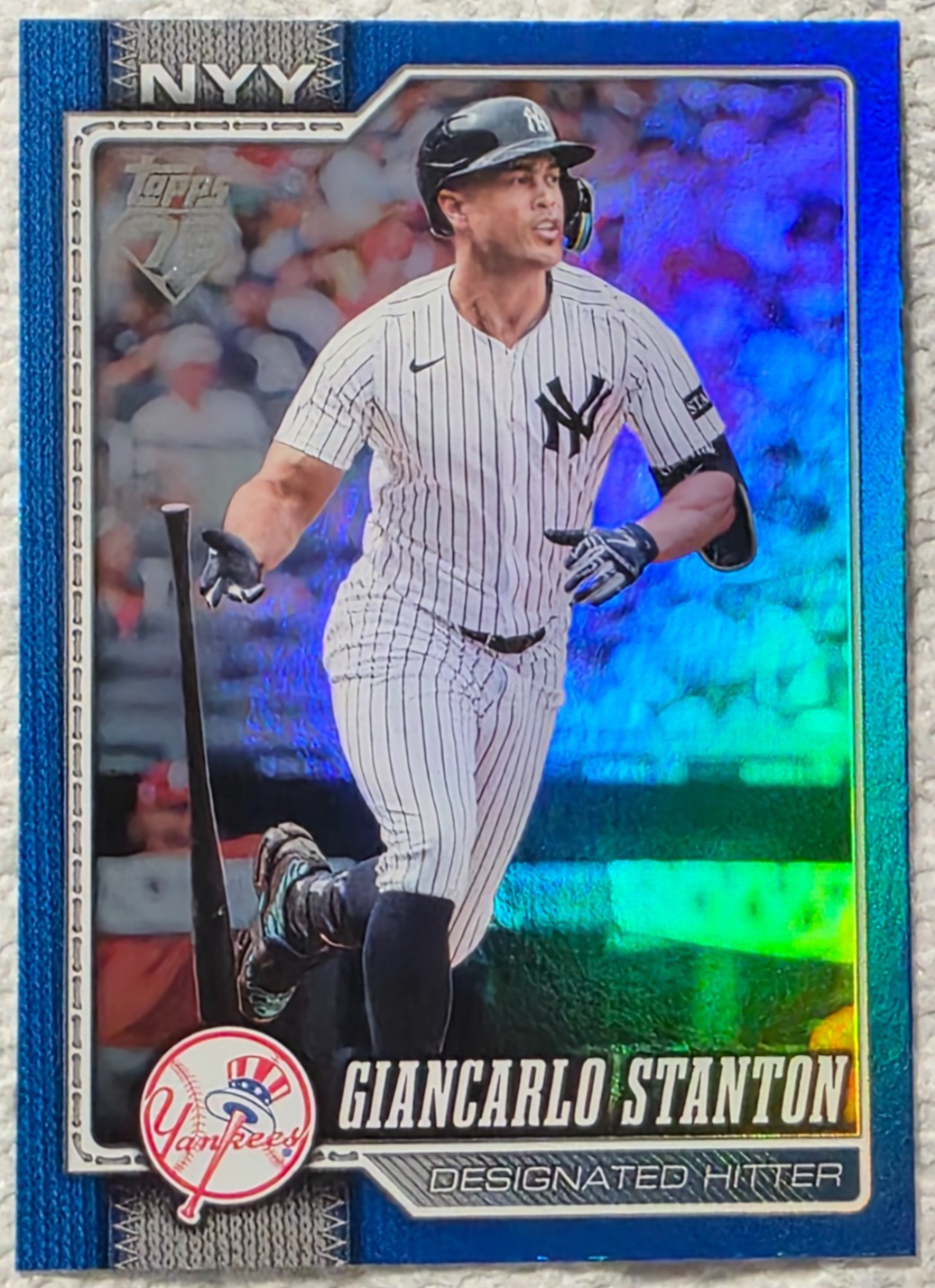 2026 Topps Series 1 Giancarlo Stanton BLUE RAINBOW FOIL /150 #341 | eBay