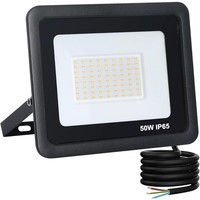 LED Strahler AußEn 50W 1 StüCk 5000 Lumen 3000K Warmweiß IP65 Schwarz Fluter