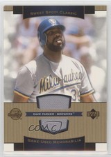 2003 Upper Deck Sweet Spot Classic Game-Used Memorabilia Dave Parker HOF hg6
