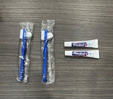 2 Tubes Fixodent Professional AND 2 Oral-B Denture Toothbrushes