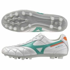MIZUNO Morelia II JAPAN AG P1GA2603 35 Super White Pearl Green 2E Soccer Cleats