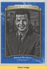 2017 Upper Deck Goodwin Champions Black & White Royal Blue Ed Olczyk READ kr0