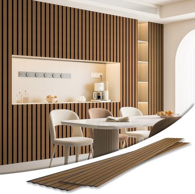 Art3d 4-Pack Glue-On Six-Grid Wainscoting Panel
