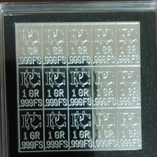 PC 12 x 1g .999 Silver Bars Bullion Set