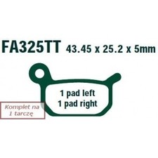 Fits EBC Polska Sp. z o.o. FA325R BRAKE PADS. MOTO. KTM 50 SUPERMOTO ⭐UK Stock⭐