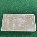 VTG 1 Oz One Troy Ounce American Buffalo .999 Fine Aluminum Bullion Bar Atlantis