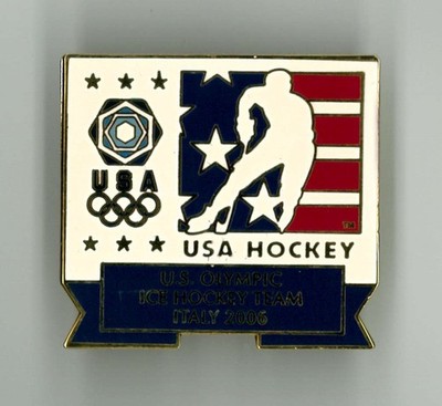 Olympic pin - Torino 2006 - USA Ice Hockey Team NOC - Turin Italy Winter Games