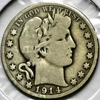 1914-S Barber Head Half 1/2 Dollar   R1798