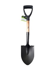 Short Handle Shovel Round Head Micro Steel Head Mini Small Spade Digging 36 cm