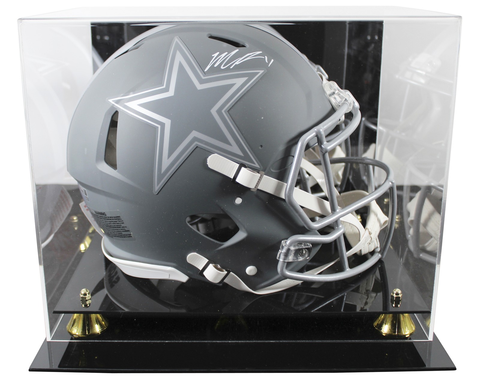 Micah Parsons Autographed Signed Dallas Cowboys Cowboys Slate Full Size Speed Proline Helmet W/ Case Fan 