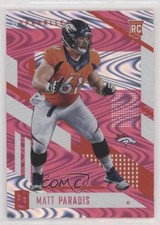 2017 Panini Unparalleled Pink Matt Paradis #89 0pg6