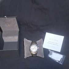 — Bulova Maquina Men's Automatic Full Skeleton Watch (Model 98A179).