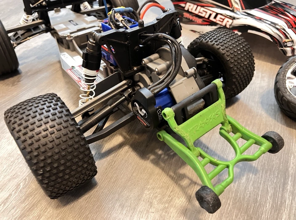 Traxxas Rustler 2WD VXL 3s 4 полюса бесщеточный RC A-RTR модернизированный - Бесплатная доставка - Изображение 4 из 4