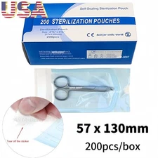 Autoclave Sterilization Pouches Dental Medical Self Seal Pouch Sterilizer Bag