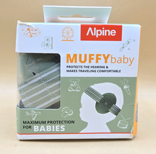 Alpine Muffy Baby Ear Protection 0-36mo Olive Green Unisex Ear Muffs NEW