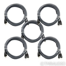 AudioQuest Tower RCA Cables; Lot of Five 3m Stereo Interconnects