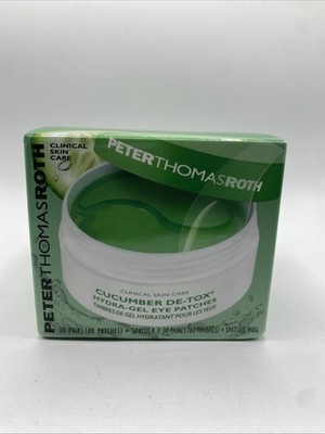 Peter Thomas Roth Cucumber De-Tox Hydra-Gel Eye Patches 30 Pairs New In Box
