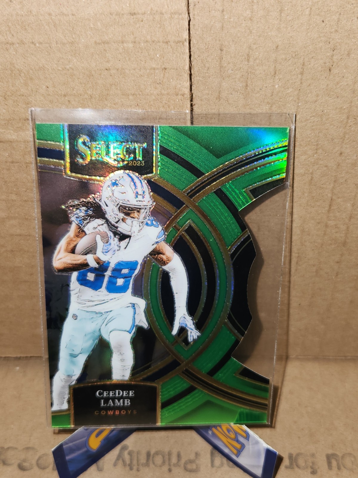 2023 Panini Select - Premier Level CeeDee Lamb #177 Neon Green Prizm Die-Cut...