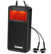 Portable Radio, AM FM Receiver, DSP Small Pocket Radios Operated by AAA