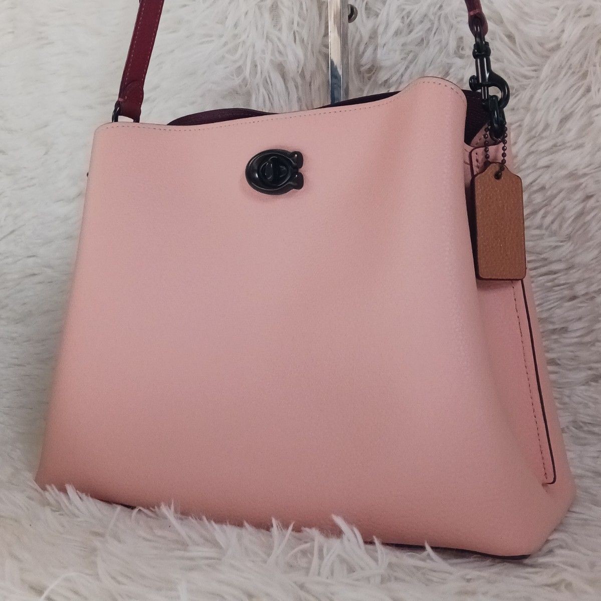 COACH Willow color block shoulder tote bag C2267