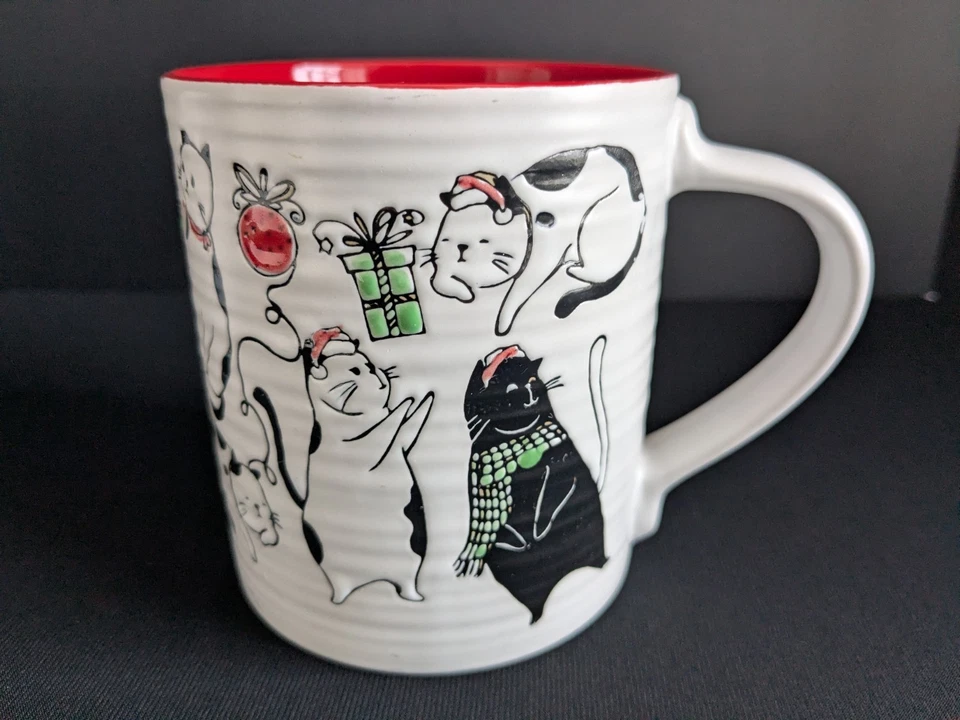 Tazas de Navidad Spectrum Designz para gatos (juego de 2) de gran tamaño Foto 2 de 4