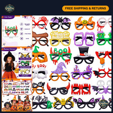 24Pcs Halloween Party Glasses - Fun Accessories for Costumes Favors