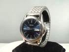Seiko 7N43-0AM0 37mm Quartz Day Date Blue Dial Men's Watch New Battery